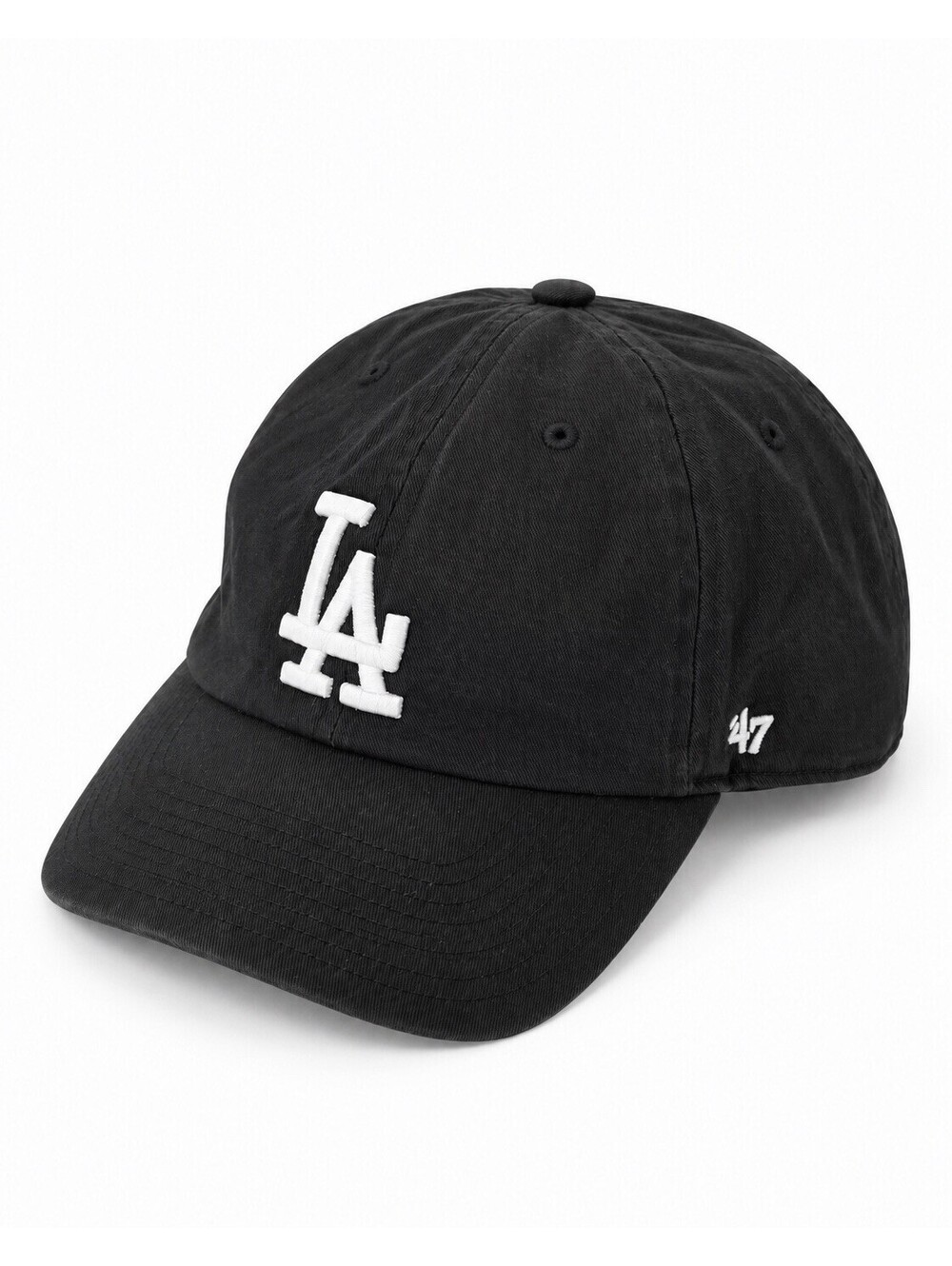 ’47 Los Angeles Dodgers MLB Baseball Adjustable Cap Hat Black/White